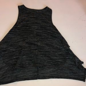 gray a lined tank top size large